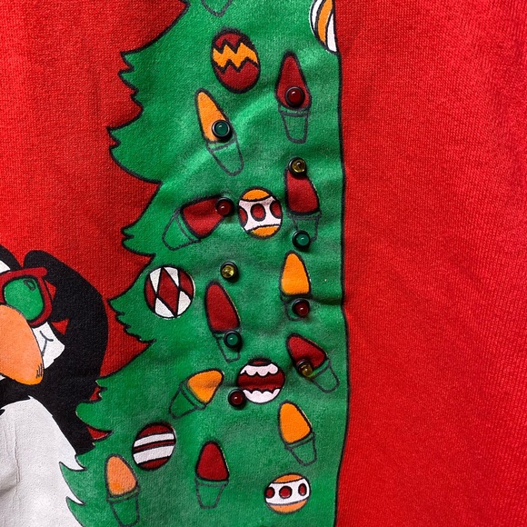 VTG 1990 Light Up Christmas Sweater - Picture 4 of 7